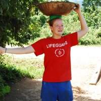 SPIMA's Brianna Buch working in the village of Fodome